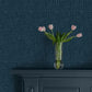 Crescendo Dark Blue Block Geometric Wallpaper