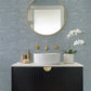 Crescendo Blue Block Geometric Wallpaper