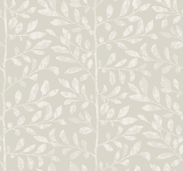 Sagecrest Light Grey Sapling Wallpaper
