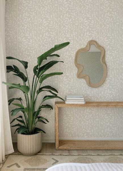 Sagecrest Light Grey Sapling Wallpaper