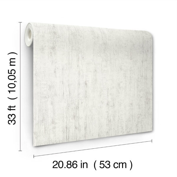 Ramona White Distressed Texture Wallpaper
