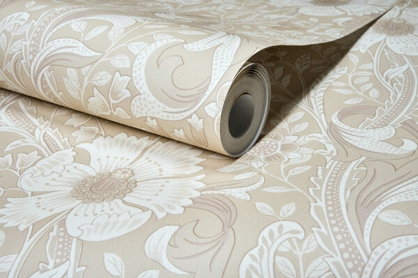 Liora Beige Floral Trail Wallpaper