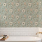 Liora Aqua Floral Trail Wallpaper