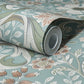 Liora Aqua Floral Trail Wallpaper