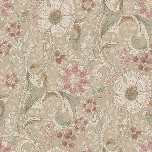 Liora Taupe Floral Trail Wallpaper