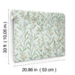 Laverne Aquamarine Wildflowers Wallpaper