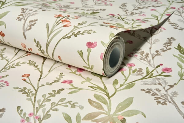 Laverne Green Wildflowers Wallpaper