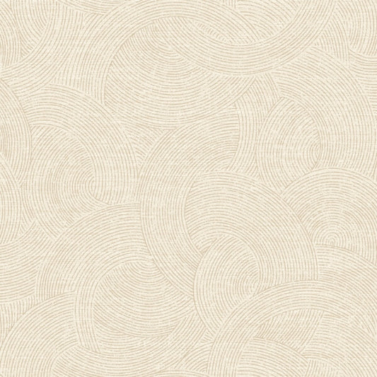 Harrison Champagne Swirling Geometric Wallpaper