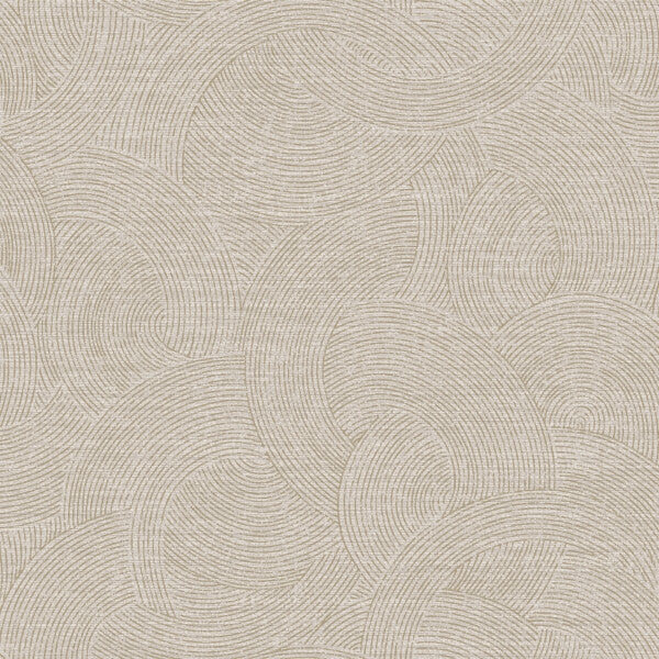Harrison Pewter Swirling Geometric Wallpaper