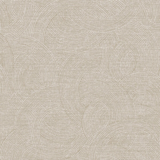 Harrison Pewter Swirling Geometric Wallpaper