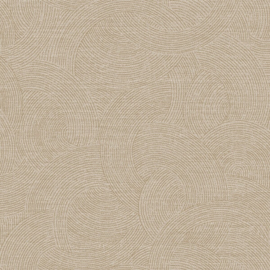 Harrison Taupe Swirling Geometric Wallpaper