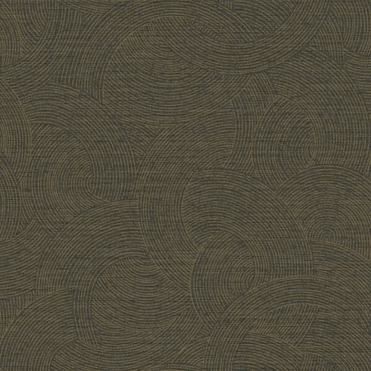 Harrison Charcoal Swirling Geometric Wallpaper