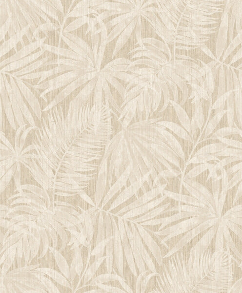 Sonny Beige Fronds Wallpaper