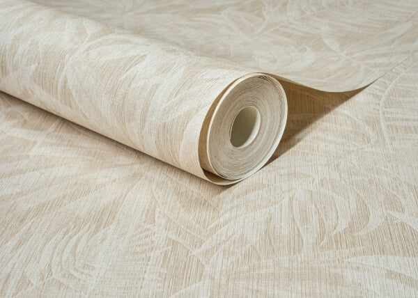 Sonny Beige Fronds Wallpaper