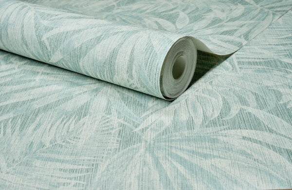 Sonny Light Blue Fronds Wallpaper