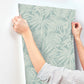 Sonny Light Blue Fronds Wallpaper