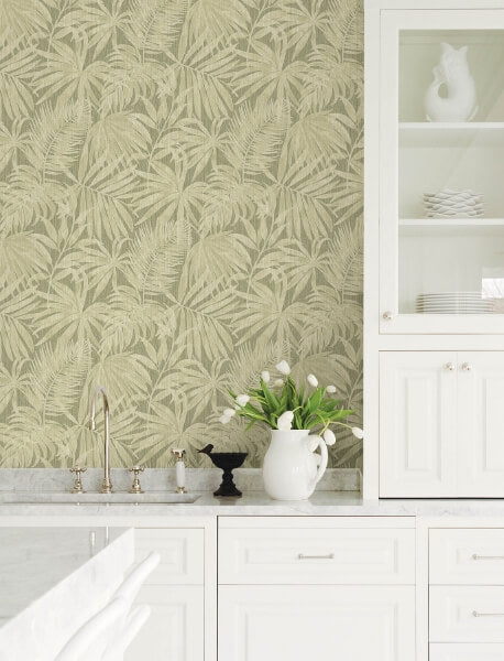 Sonny Green Fronds Wallpaper
