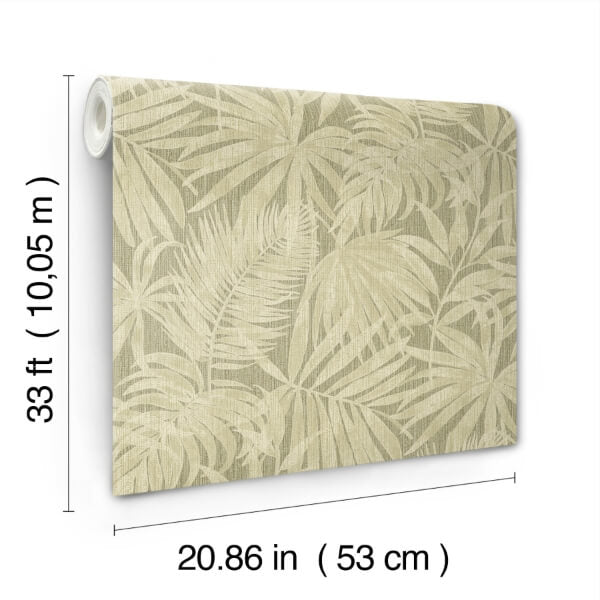 Sonny Green Fronds Wallpaper