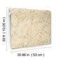 Sonny Light Brown Fronds Wallpaper