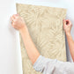 Sonny Light Brown Fronds Wallpaper