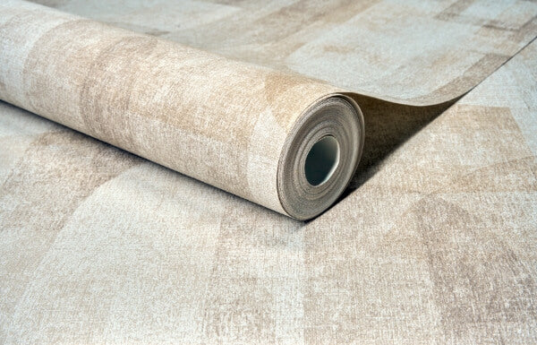 Cassandra Taupe Block Geometric Wallpaper