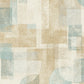 Cassandra Teal Block Geometric Wallpaper