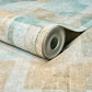 Cassandra Teal Block Geometric Wallpaper