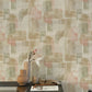 Cassandra Brown Block Geometric Wallpaper