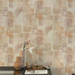Cassandra Rust Block Geometric Wallpaper