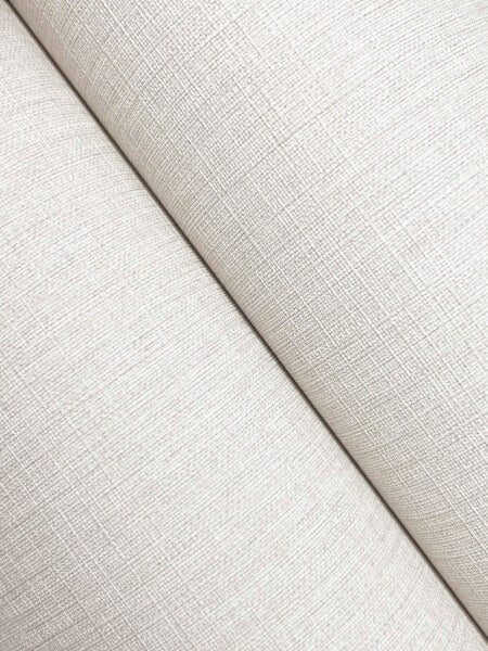 Sonia Bone Faux Linen Wallpaper