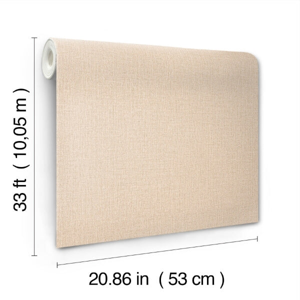 Sonia Beige Faux Linen Wallpaper