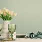 Sonia Light Green Faux Linen Wallpaper