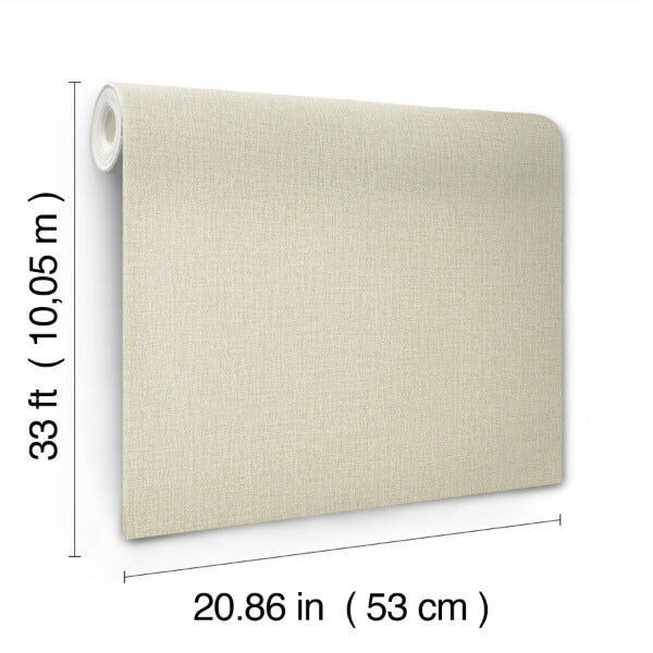Sonia Light Green Faux Linen Wallpaper