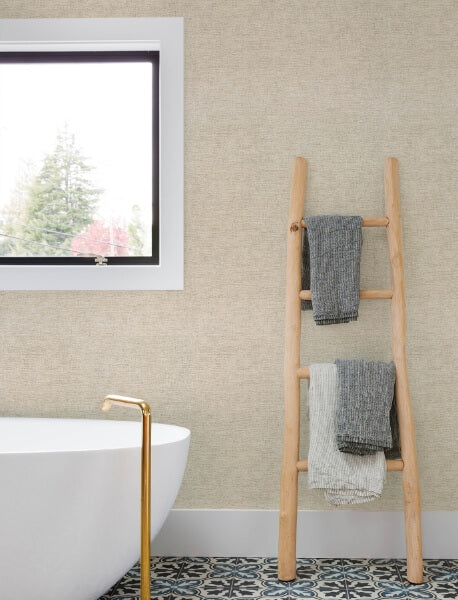 Tansy Neutral Distressed Wallpaper