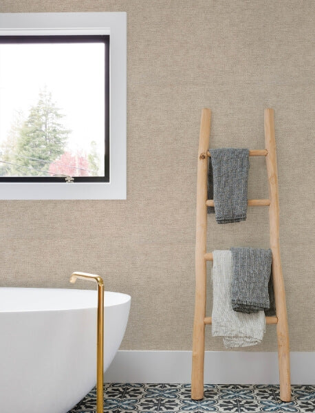 Tansy Taupe Distressed Wallpaper
