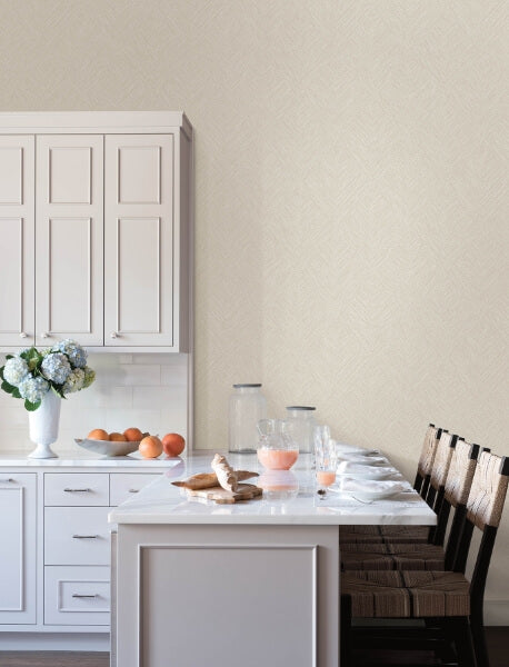 Hollis Beige Textured Diamond Wallpaper