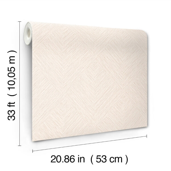 Hollis Beige Textured Diamond Wallpaper