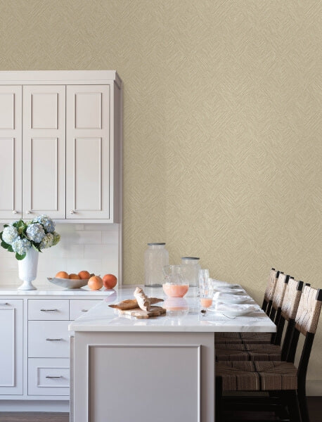 Hollis Light Brown Textured Diamond Wallpaper