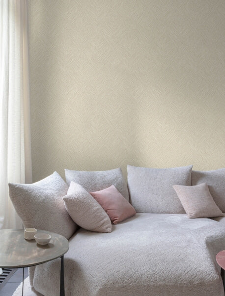 Hollis Taupe Textured Diamond Wallpaper