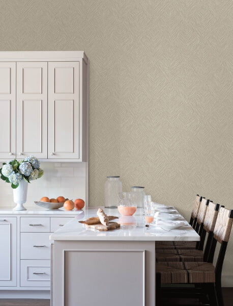 Hollis Taupe Textured Diamond Wallpaper