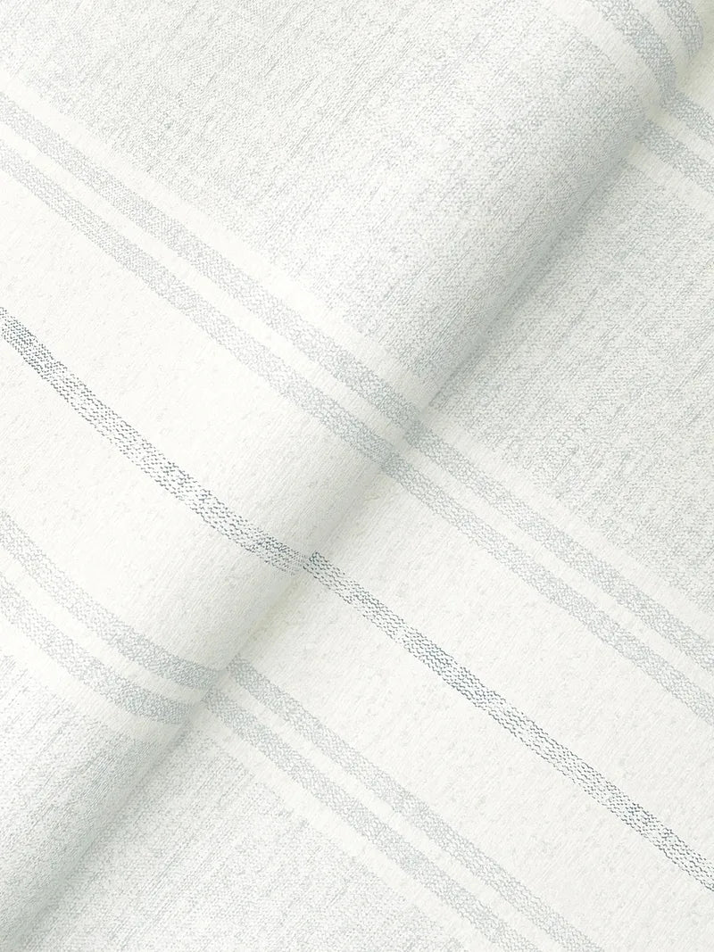 Maddox Sky Blue Flannel Stripe Wallpaper