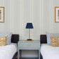 Maddox Sky Blue Flannel Stripe Wallpaper