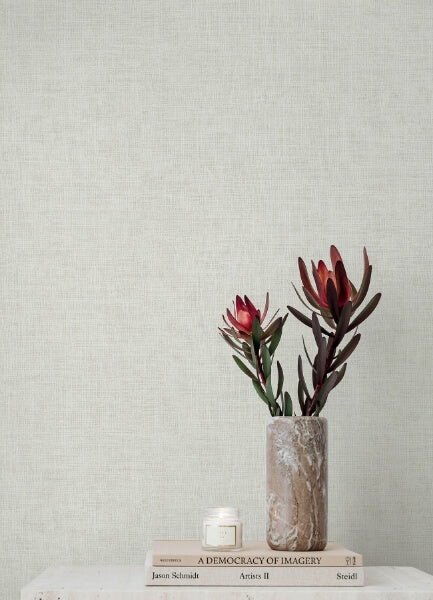 Alba Pearl Open Weave Wallpaper