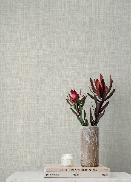 Alba Lavender Open Weave Wallpaper