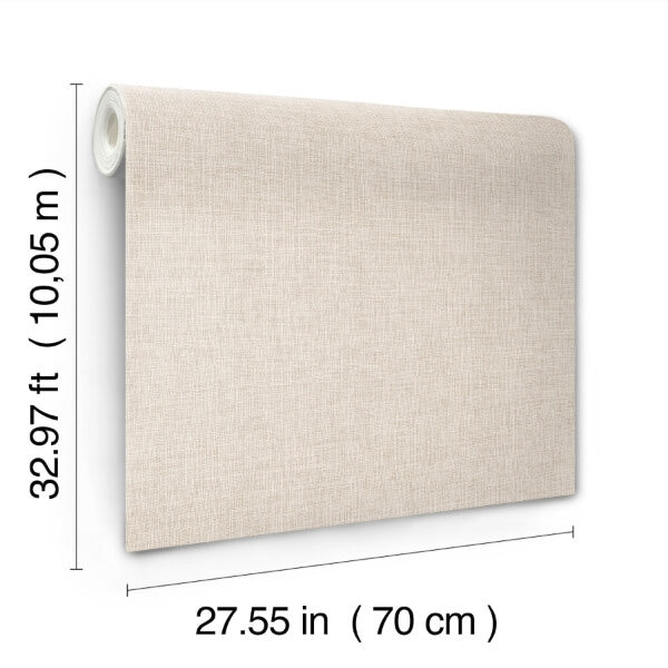 Alba Beige Open Weave Wallpaper