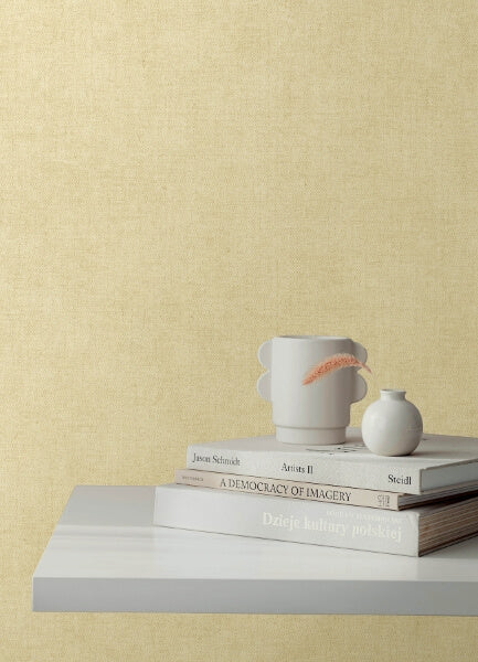 Nuovo Ivory Faux Linen Wallpaper
