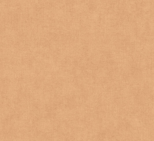 Nuovo Apricot Faux Linen Wallpaper