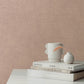 Nuovo Rose Faux Linen Wallpaper
