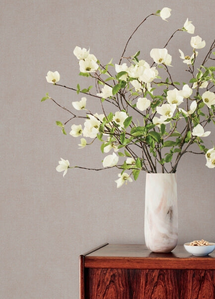 Nuovo Lavender Faux Linen Wallpaper