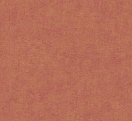 Nuovo Rust Faux Linen Wallpaper